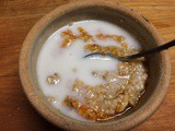 Pumpkin Pie Oatmeal for breakfast