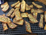 Pumpkin Seed Flatbread Strips fabulous for fall