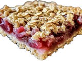 Rhubarb Oatmeal Crumb Bars