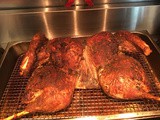 Roasted Spatchcocked Turkey with lemon-herb butter