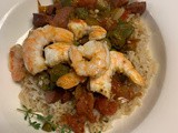 Shrimp and Okra with Sausage