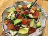 Simple, refreshing - Tomato, Cucumber & Avocado Salad