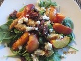 Summertime means Peaches! Summertime Peach & Chicken Salad