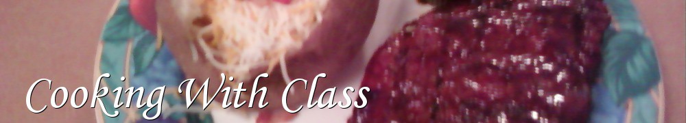 Very Good Recipes - Cooking With Class
