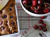 Cake di miglio, mandorle e ciliegie