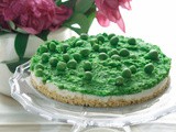 Cheesecake salata ai piselli gluten free