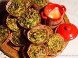 Muffins salati ai spinaci e limone