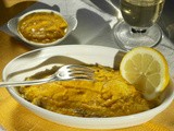 Pagello al forno con salsa allo zafferano