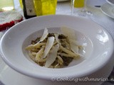 Pici con carciofi, guanciale e pecorino romano