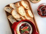 Baked Camembert with Home Made Fig Jam and Rosemary: a Festive Delight