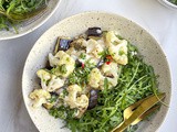 Cauliflower and Eggplant Mediterranean Bowl