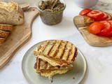 Grilled Cheese and Tomato Sandwich with Homemade Olive Tapenade - Cooking with Zahra