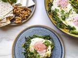Omelette Nargessi (Persian-Style Spinach and Eggs Omelette)