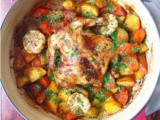 One Pot Roast Chicken and Vegetables