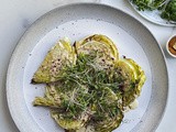 Roasted Cabbage with Lemon and Tahini Sauce: a Flavorful Delight