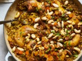 Saffron Chicken with Freekeh