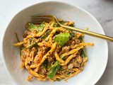 Sausage Ragu with Spinach, Ricotta and Mixed Herbs