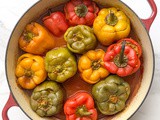 Traditional Persian-Style Dolmeh Felfel (Stuffed Capsicums)