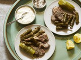 Waraq-Einbaw‑Koosa (Stuffed Vine Leaves and Courgettes)