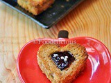 Quick Jammy Hearts | Easy Recipes With Bread | Step Wise