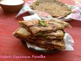 Achaari Capsicum Paratha