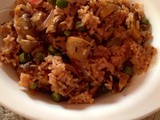 Achaari Mushroom & Peas Pulav