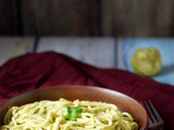 Flax Pesto Spaghetti