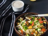 Grilled Aubergine Tabbouleh