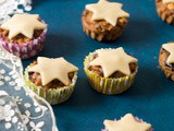 Individual Christmas Fruit Cake with Marzipan Stars