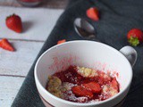 Microwave Strawberry Cobbler