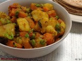 Mixed Veg Curry| Aloo Gajar Matar Curry