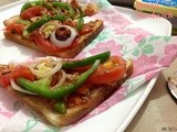 Open Veg Sandwich