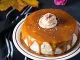 Pumpkin Cake with Buttercream and Caramel Sauce