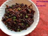 Purple Cabbage & Peas Stir Fry