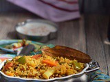 Quick Layered Vegetable Biryani