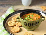 Roasted Bell Pepper Flax Seeds Soup