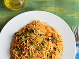 Roasted Bell Peppers Angel Hair Pasta