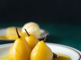 Saffron Poached Pears