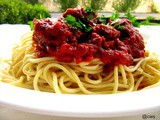 Spaghetti and Meatless Meatballs