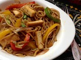 Stir Fried Thai noodles with Crispy Tofu