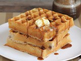 Cocoa Puff Waffles with Zesty Cocoa Puff Honey #Sponsored