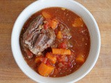 Short rib, carrot, and tomato stew