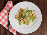 Spiralized Zucchini, Fennel and Onion with Langostino Tails #OXOSpiralizer