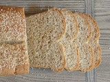 Whole Wheat Sesame-Topped Loaf - with Freshly Milled Flour #Mockmill