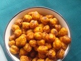 Indian Spicy Oven Roasted Chickpeas Recipe | Oven Baked Garbanzo Beans