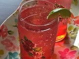 Rose lime soda | Summer soda recipe | Rose syrup drink recipe