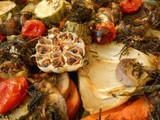 Ψητά λαχανικά με μυρωδικά και βινεγκρέτ κάππαρης