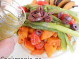 Asparagus Salad with pumpkin