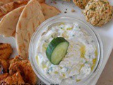 Cool yogurt sauce with cucumber