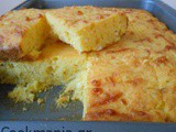 Cottage cheese corn bread with onions